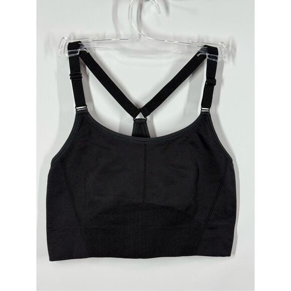 C12 -- all in motion black racerback sport bra size large - Picture 1 of 6